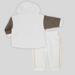 Chándal beige capucha niña
