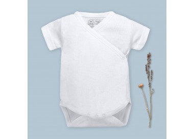 Body cruzado bebé manga corta algodón