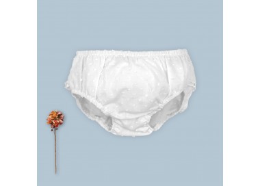 Braguita plumeti bebé blanco