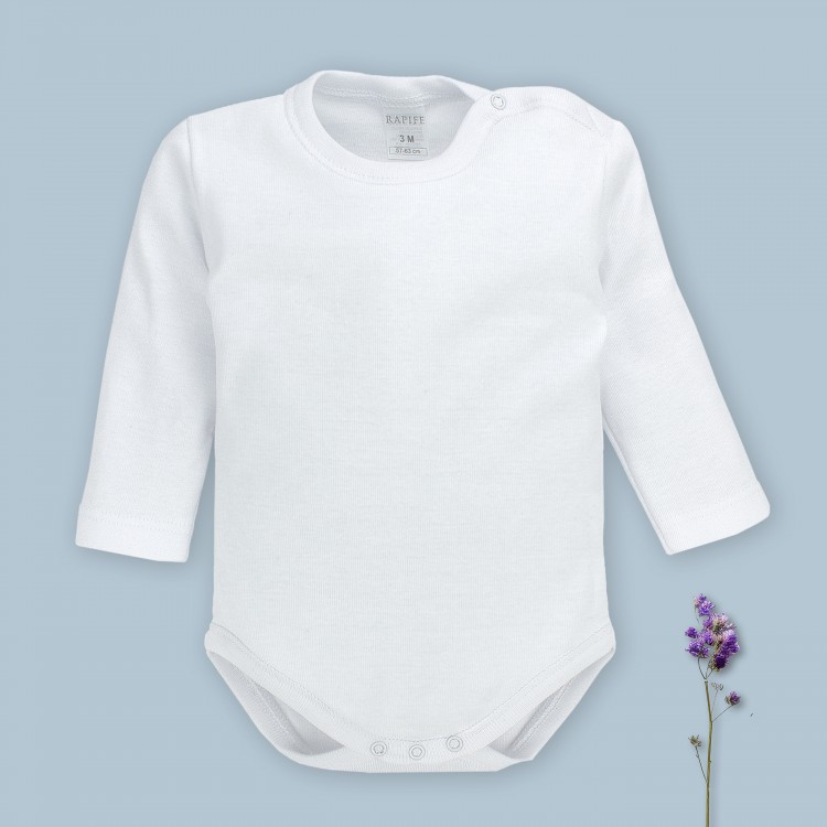 Body bebé manga larga 100% algodón