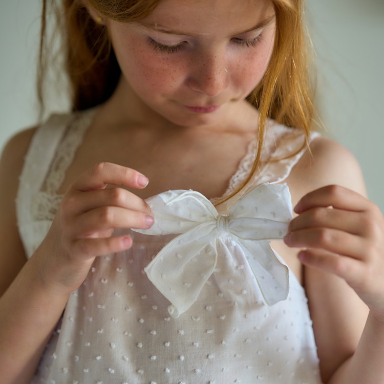 Camisón de comunión plumetti algodón