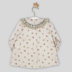 Vestido estampado invierno bebé