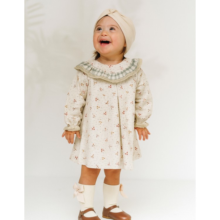 Vestido estampado invierno bebé