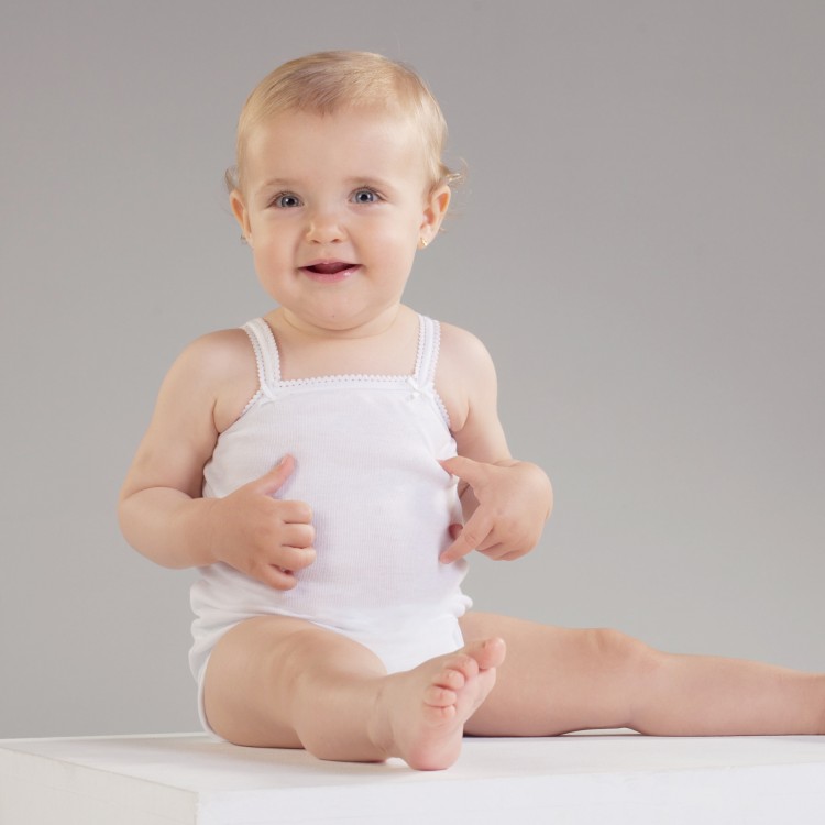 Body tirantes para bebé algodón