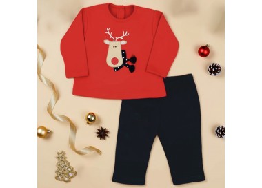 Pijama de navidad para bebé algodón