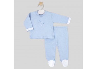 Conjunto dos piezas bebé celeste