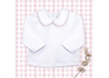 Camiseta de algodón natural bebé