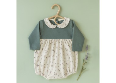 Pelele de algodón estampado bosque