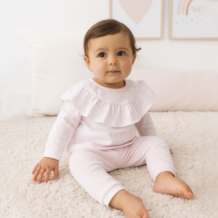 Pijama algodón bebe estampado invierno