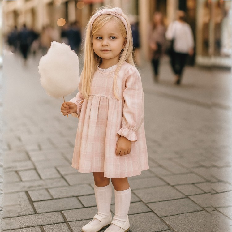Vestido elegante bebé rosa