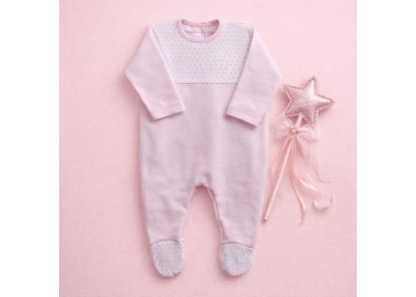 Pijama pelele bebé rosa