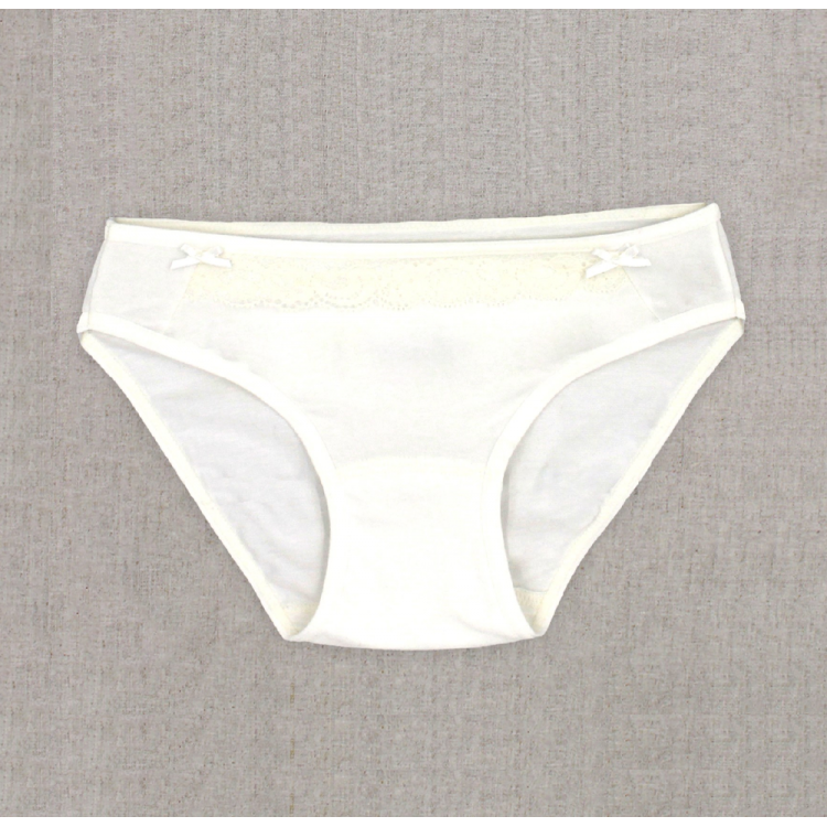 Braga infantil puntilla y lazos 96% algodón-4% elastano