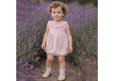 Pelele de evento rosa para niña