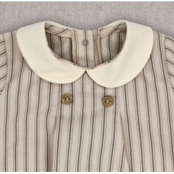 Pelele rayas bebé con cuello