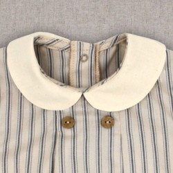 Pelele rayas bebé con cuello