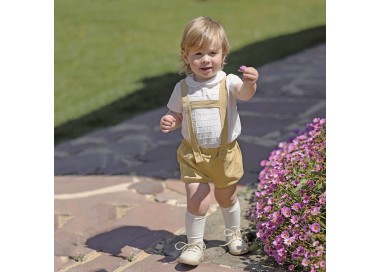 Conjunto ceremonia bebé camisa y bombacho