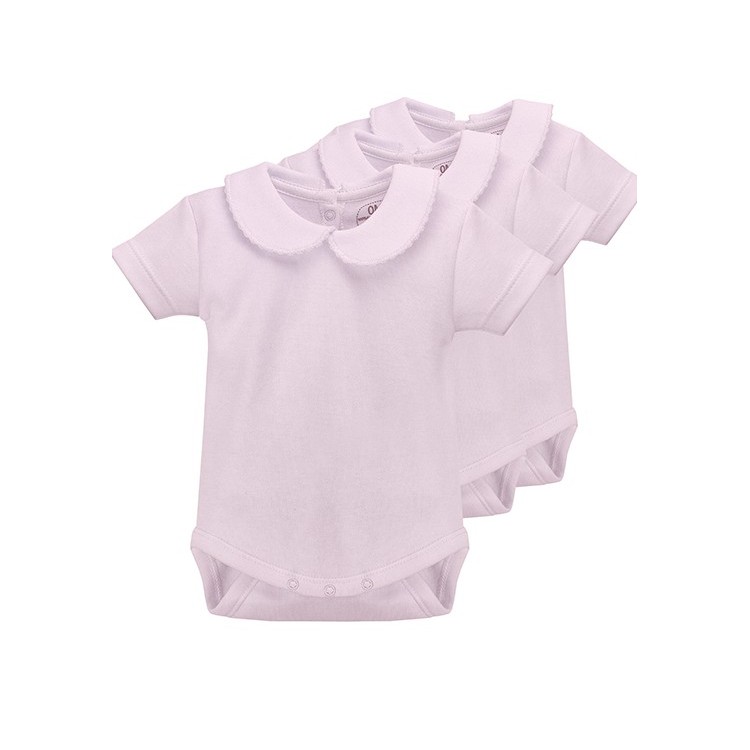 Pack x 3 Bodys con cuello diente de rata