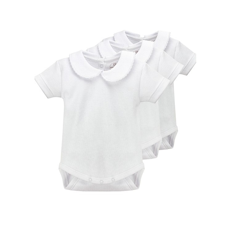 Pack 3 uds. Body con cuello manga corta neonato 100% algodón. (ref. 847x3) Pack 3 uds. Body con cuello manga corta neonato 100% algodón. (ref. 847x3)