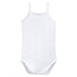 Baby body openwork with straps.