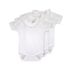 Pack 3 Baby´s short sleeve one-piece.