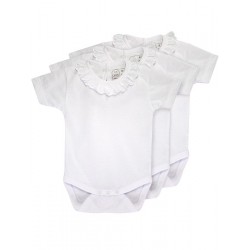 Pack 3 Baby´s short sleeve one-piece.