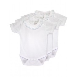 Pack 3 Baby´s short sleeve one-piece.