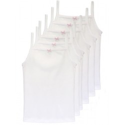 Pack 6 Unds. Girl´s t-shirt with thin straps.