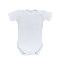 Body bebé cuello americano manga corta 100% algodón.