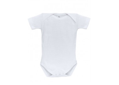 Body bebé cuello americano manga corta 100% algodón.