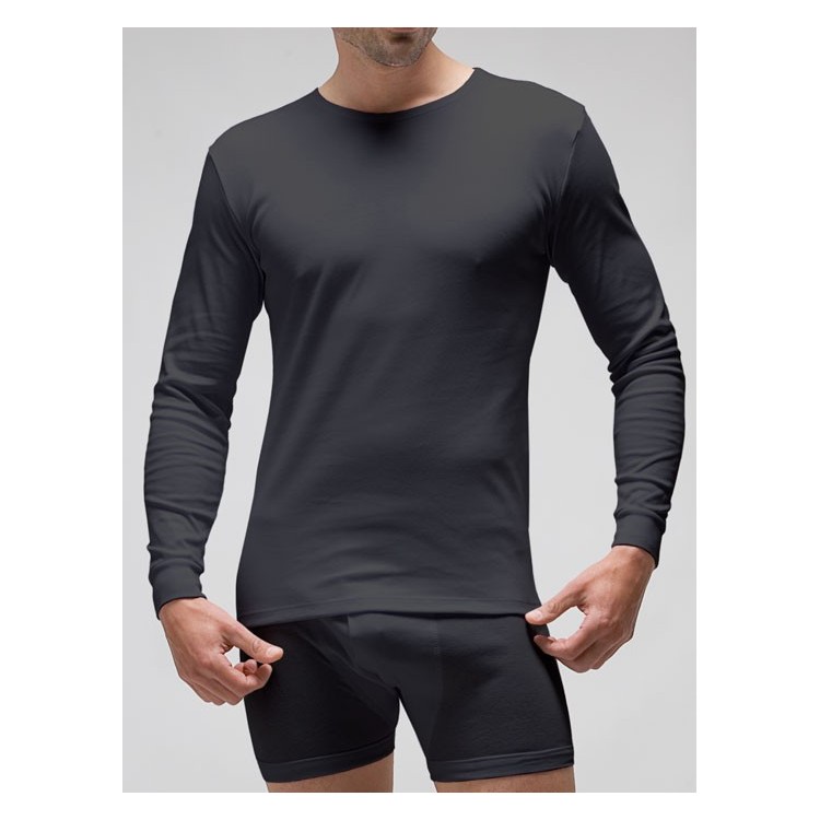 Pack 6 uds. Camiseta interior termal manga larga hombre Interlock felpado