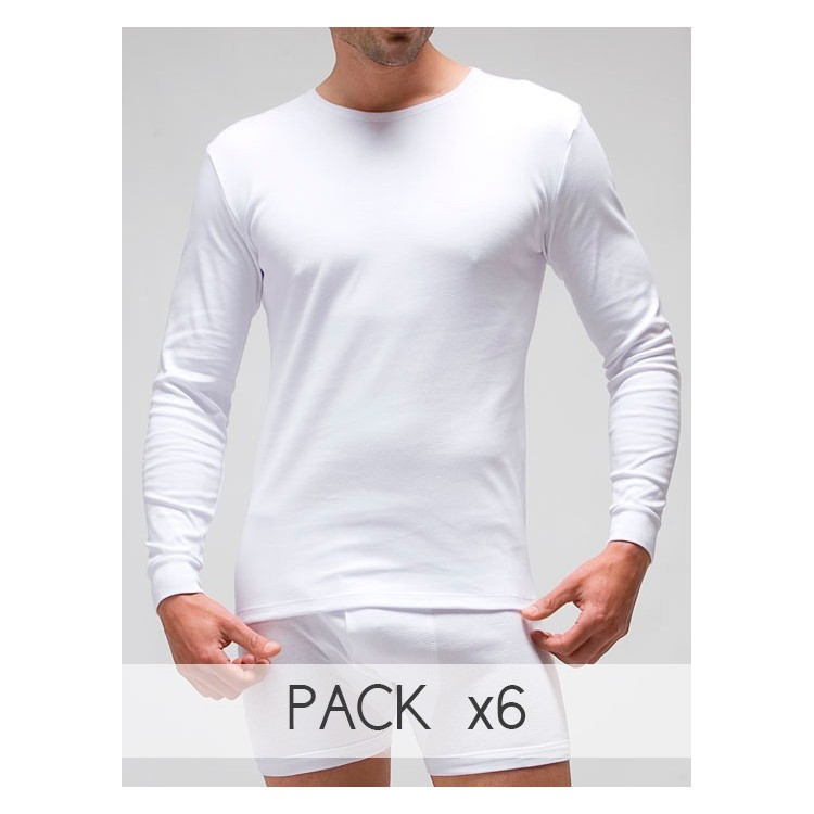 T-shirt long sleeves (napped) 100% combed cotton