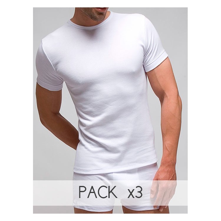 Pack 3 Unds. T-shirt 100% combed cotton. Pack 3 Unds. T-shirt 100% combed cotton.