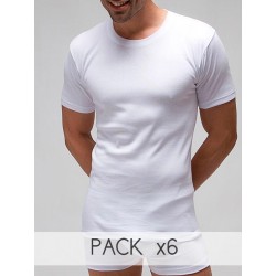 Pack 6 uds. Camiseta manga corta hombre