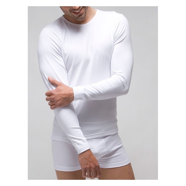 Camiseta interior hombre manga larga 96% algodón-4% elastano. Camiseta interior hombre manga larga 96% algodón-4% elastano.