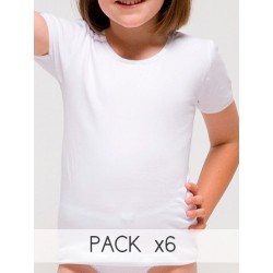 Pack Camiseta manga corta para niña.