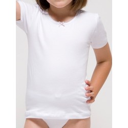 Camiseta manga corta para niña Algodón-elastano