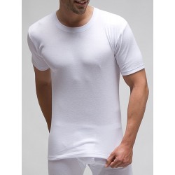 Camiseta manga corta 1x1 algodón poliéster