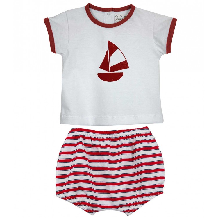 Conjunto 2 piezas para bebé barco Conjunto 2 piezas para bebé barco
