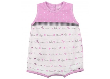 Pololo de bebé sin mangas rojo