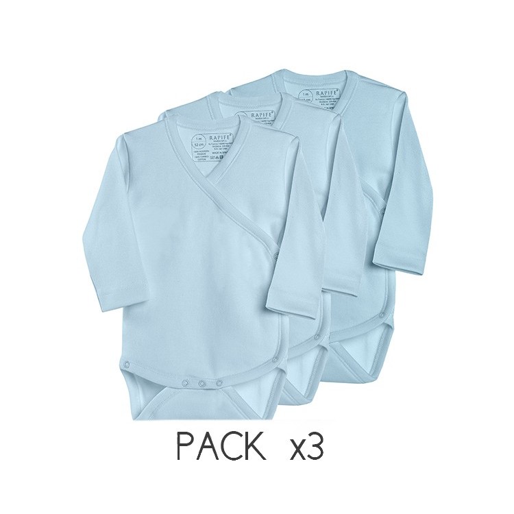 Long sleeve crossed one-piece.