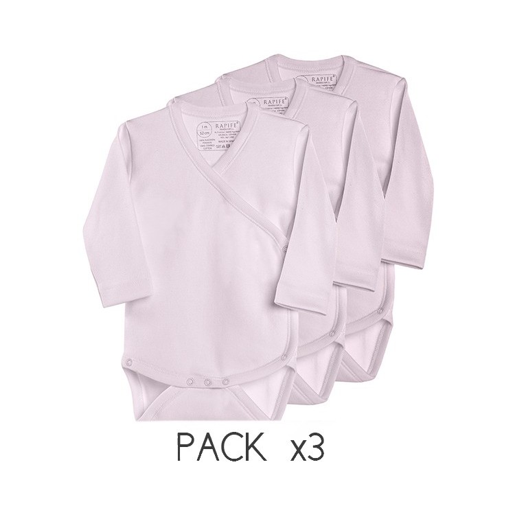 Long sleeve crossed one-piece.