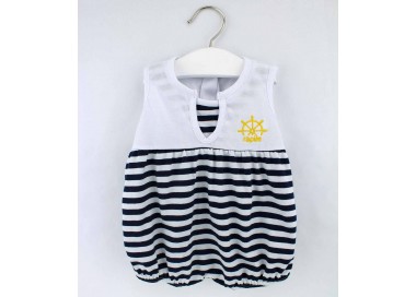 Pelele de verano algodón marinero