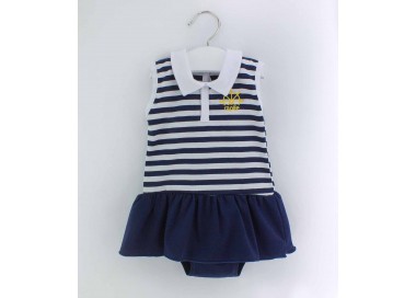 Vestido marinero bebé rayas