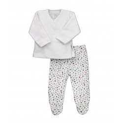 Conjunto dos piezas con pie bebé