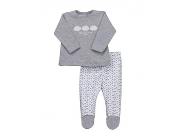 Conjunto dos piezas con pie bebé