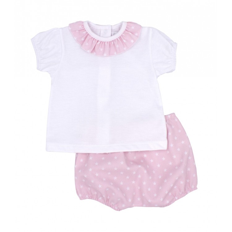 Camiseta bombacho para bebé con estrellitas