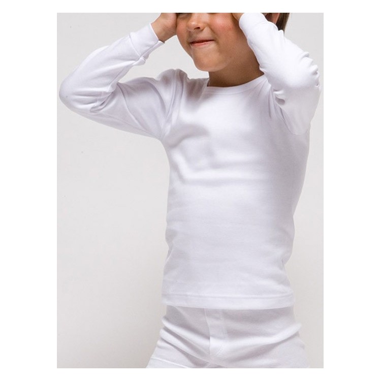 Camiseta infantil TERMAL manga larga poliéster 1x1