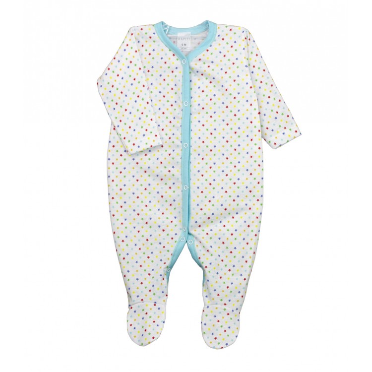 Pijama con pie algodón estrellitas Pijama con pie algodón estrellitas