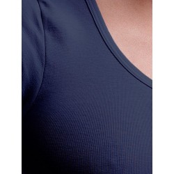 Camiseta mujer básica azul marino