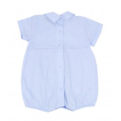 Pelele neonato con cuello celeste